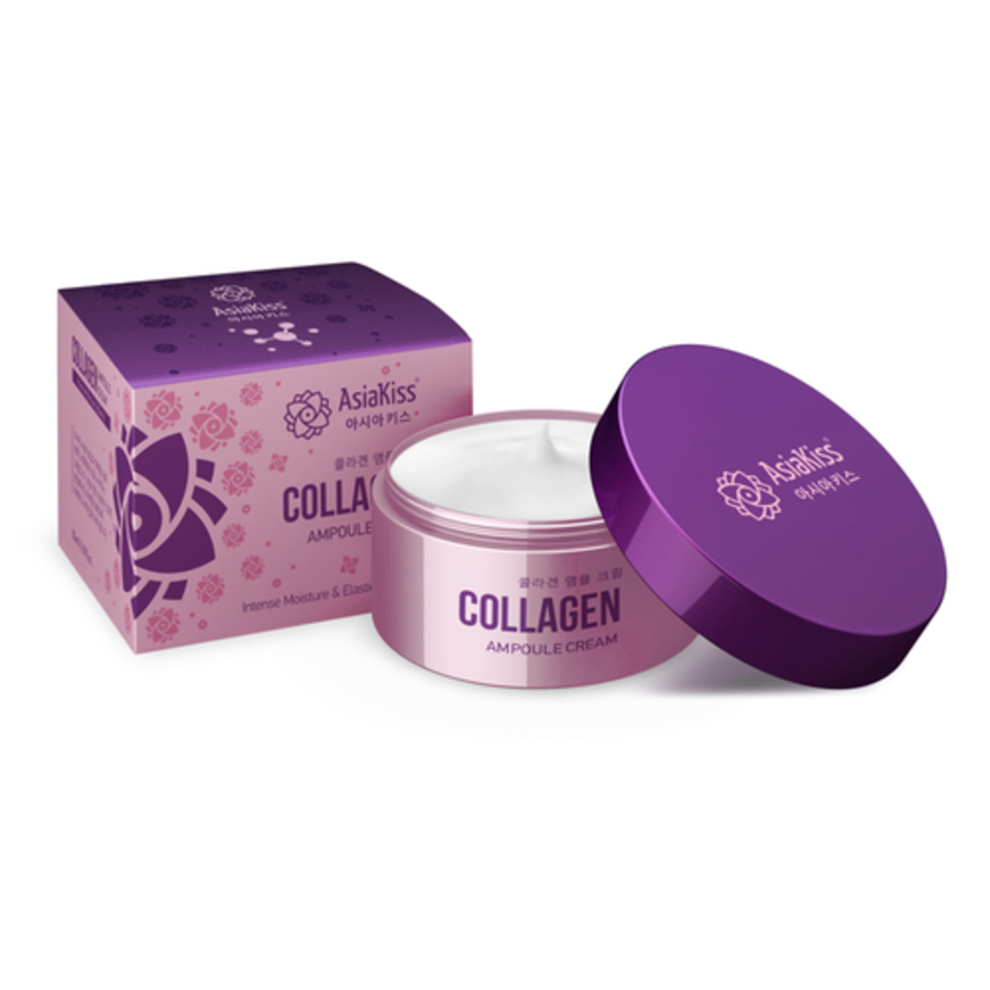 ASIAKISS Collagen Ampoule Cream, 50мл. Крем для лица ампульный с коллагеном