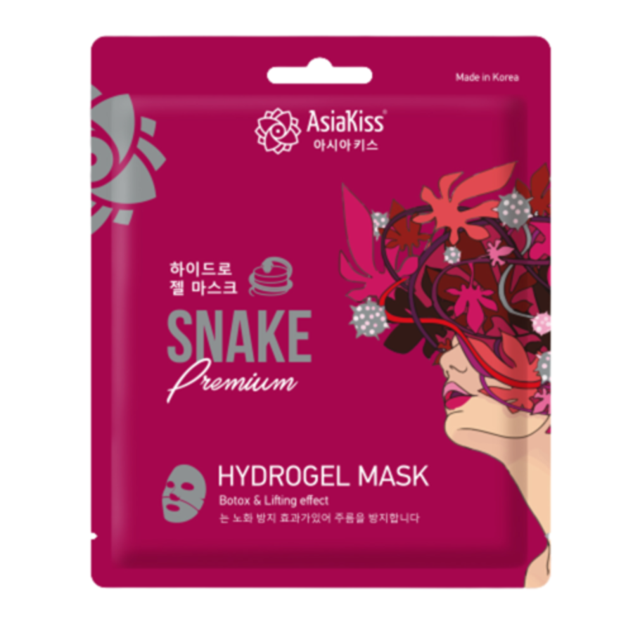 ASIAKISS Snake Hydrogel Mask, 20гр. Маска для лица гидрогелевая со змеиным ядом