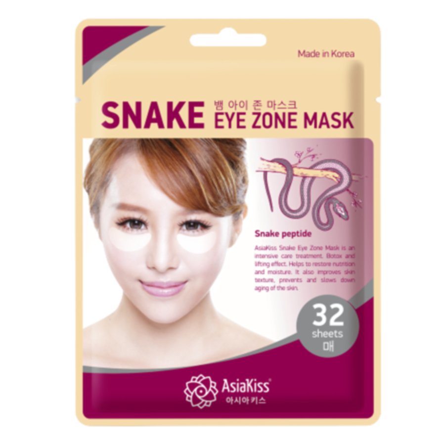 ASIAKISS Snake Eye Zone Mask, 32шт. Патчи для области под глазами со змеиным ядом