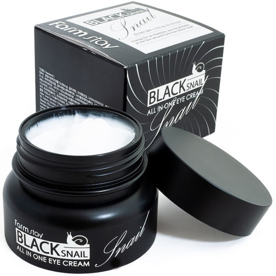 FARMSTAY Black Snail Premium Eye Cream, 50мл. FarmStay Крем для век с муцином черной улитки