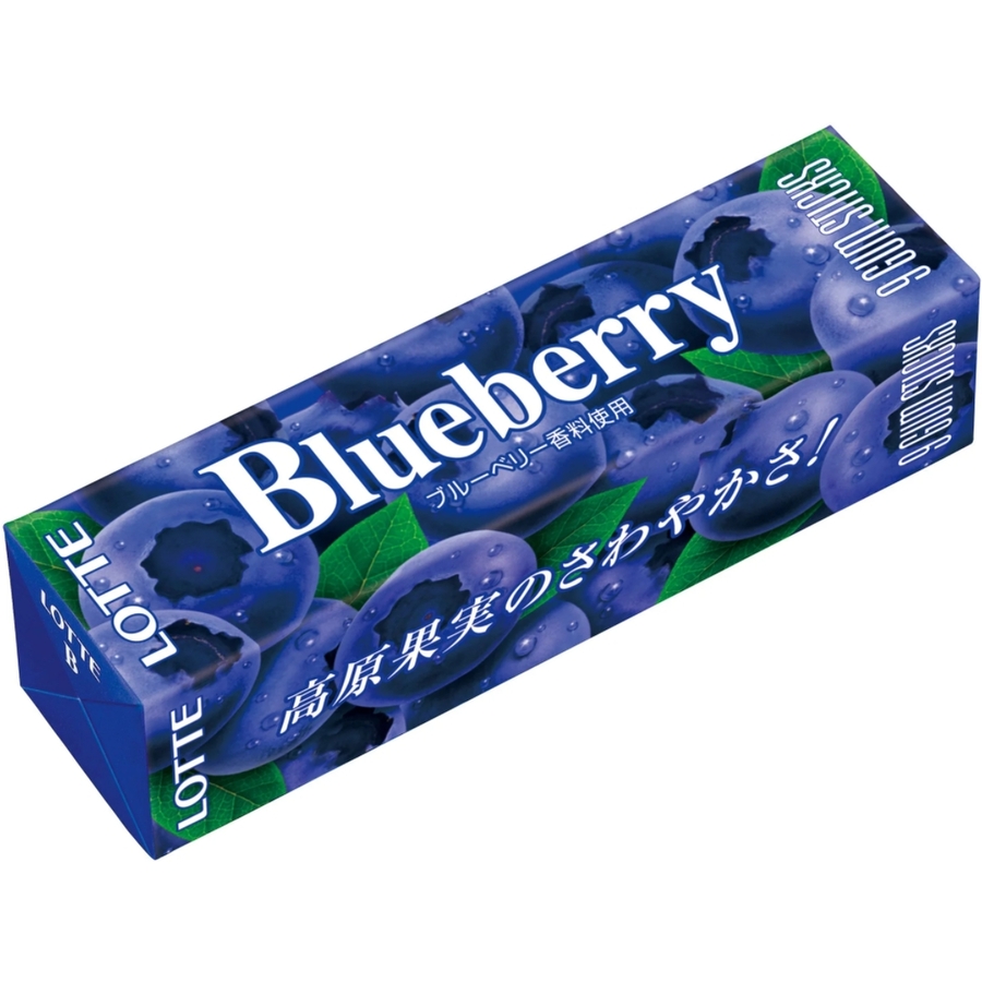LOTTE Blueberry, 26.1гр. Lotte Резинка жевательная со вкусом голубики