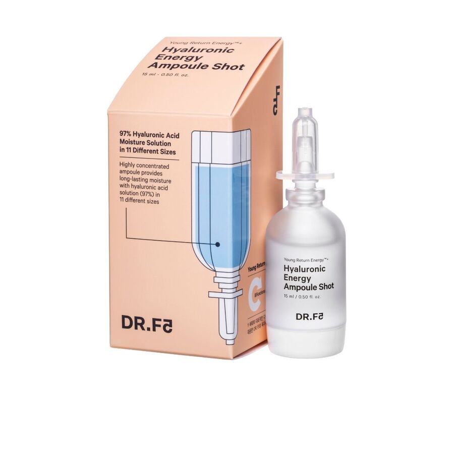 DR.F5 DR.F5 Hyaluronic Energy Ampoule Shot, 15мл. Ампула-шот для интенсивного увлажнения лица с 11 видами гиалуроновой кислоты
