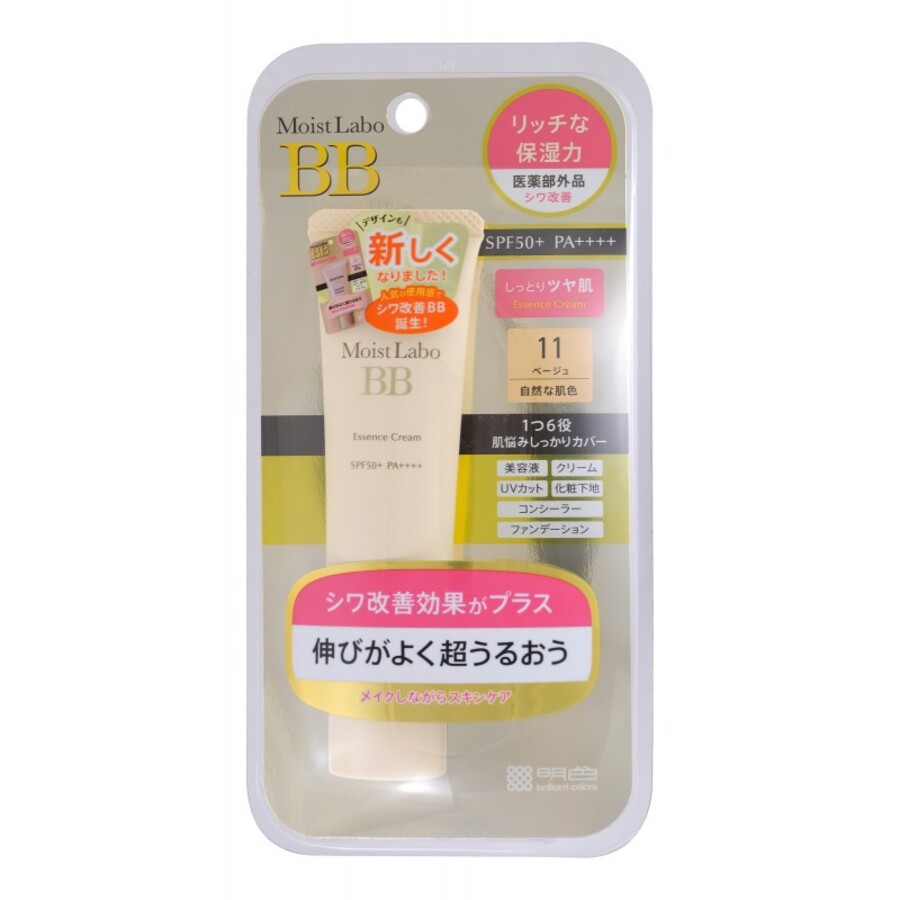 MEISHOKU Meishoku Moisture Essence Cream SPF50/PA+++, 30гр. Крем – эссенция тональный увлажняющий против морщин #11тон «теплый бежевый»
