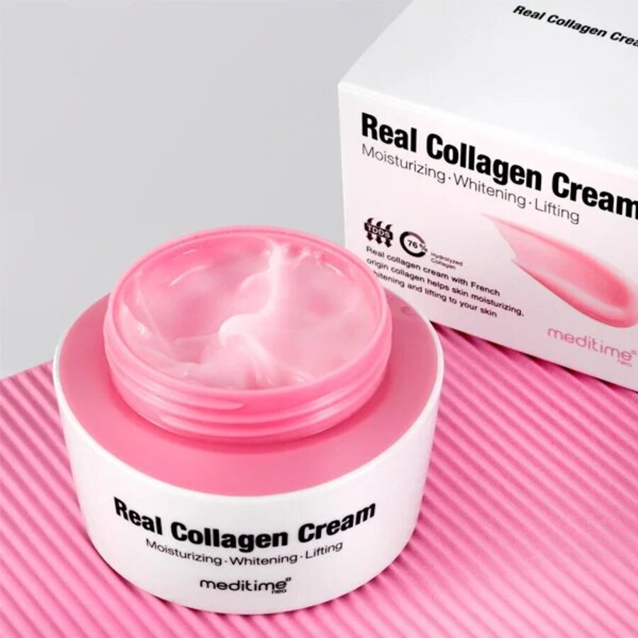 MEDITIME Real Collagen Cream, 50мл. Крем для лица антивозрастной с коллагеном