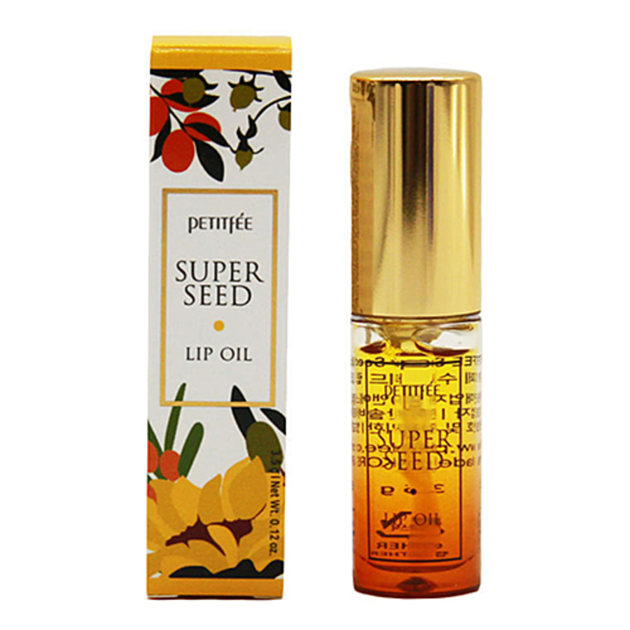 PETITFEE Petitfee Super Seed Lip Oil, 5мл. Масло для губ с комплексом целебных масел