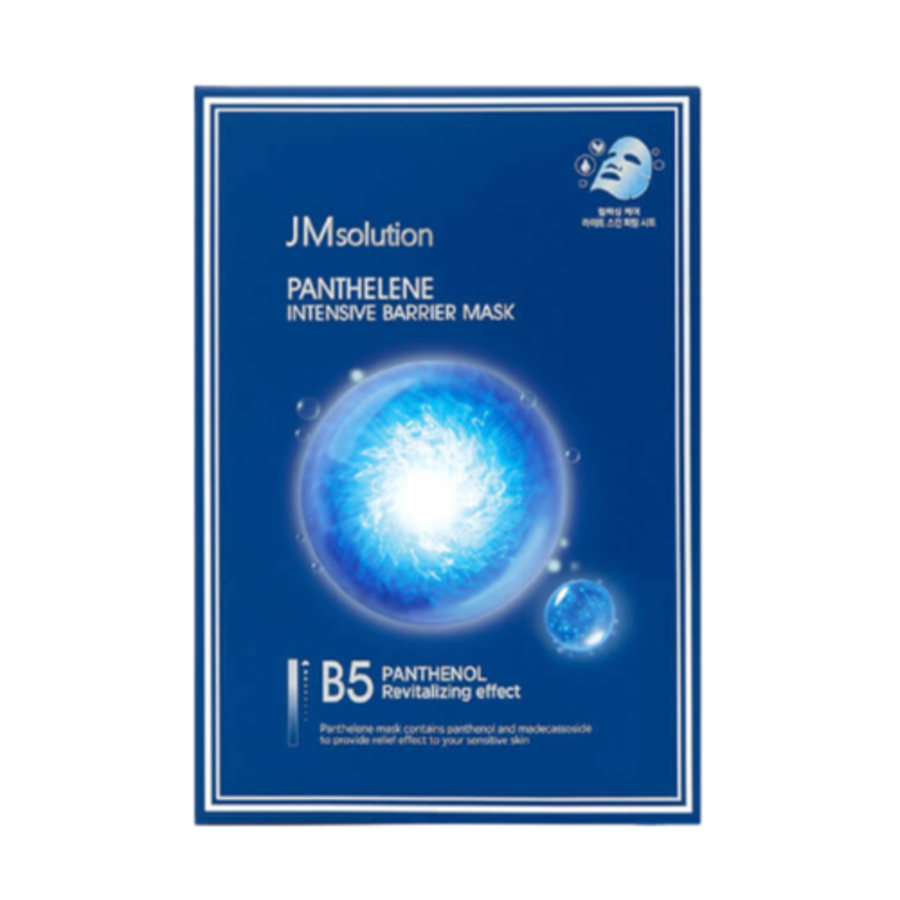 JM SOLUTION Panthelene Intensive Barrier Mask, 30мл. JMsolution Маска для лица тканевая увлажняющая с пантенолом и CICA-комплексом