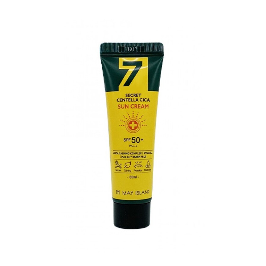 MAY ISLAND Secret Centella Cica Sun Cream SPF 50+ PA+++, 30мл. Крем для лица солнцезащитный с центеллой