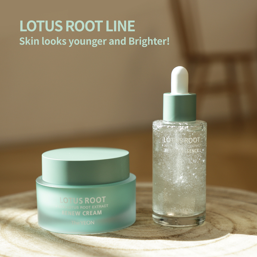 TheYEON Lotus Root Renew Cream, 50мл. TheYEON Крем для лица увлажняющий с 30% содержанием лотоса