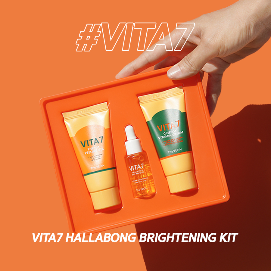TheYEON Vita7 Hallabong Brightening Kit, 3items. TheYEON Набор миниатюр для лица осветляющий
