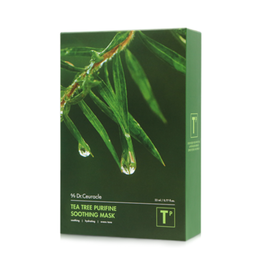 DR.CEURACLE Dr.Ceuracle Tea Tree Purifine, 23мл*10шт. Маска для лица тканевая с чайным деревом