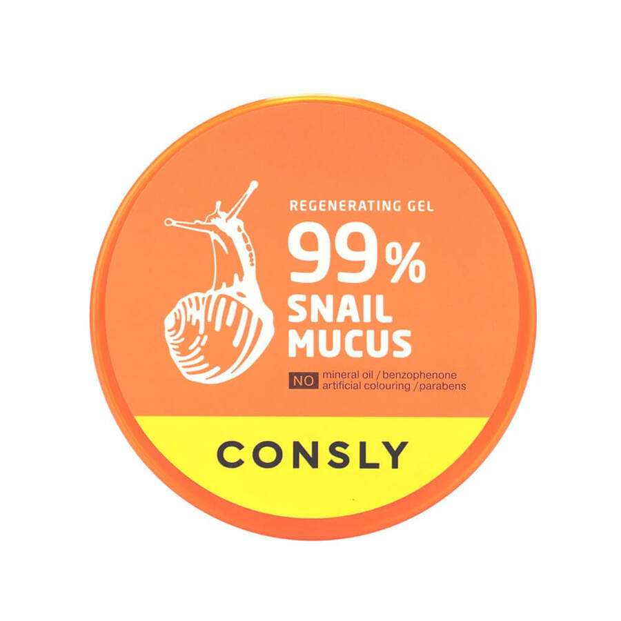 CONSLY Consly Snail Mucus Regenerating Gel, 300мл. Гель для лица и тела восстанавливающий с муцином улитки