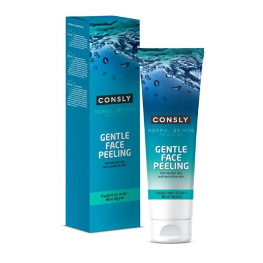 CONSLY Consly Gentle Face Peeling With Hyaluronic Acid And Agave, 120мл. Пилинг - скатка для деликатного очищения