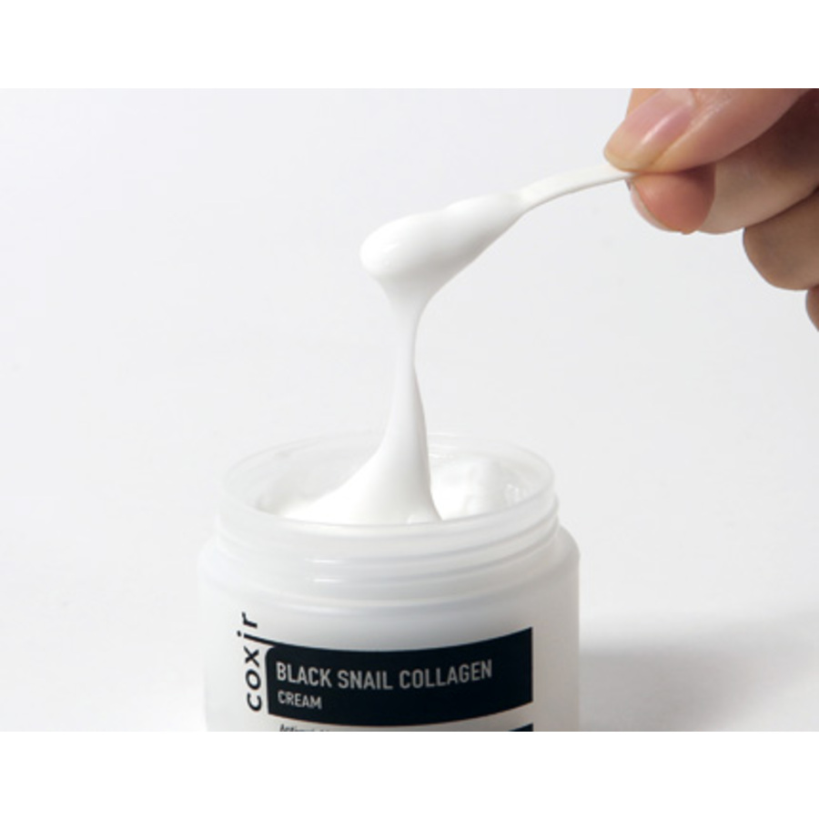 COXIR Coxir Black Snail Collagen Cream, 50мл. Крем для лица против морщин с коллагеном и муцином черной улитки