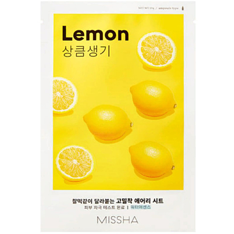 MISSHA Airy Fit Sheet Mask Lemon Маска для лица тканевая с экстрактом лимона