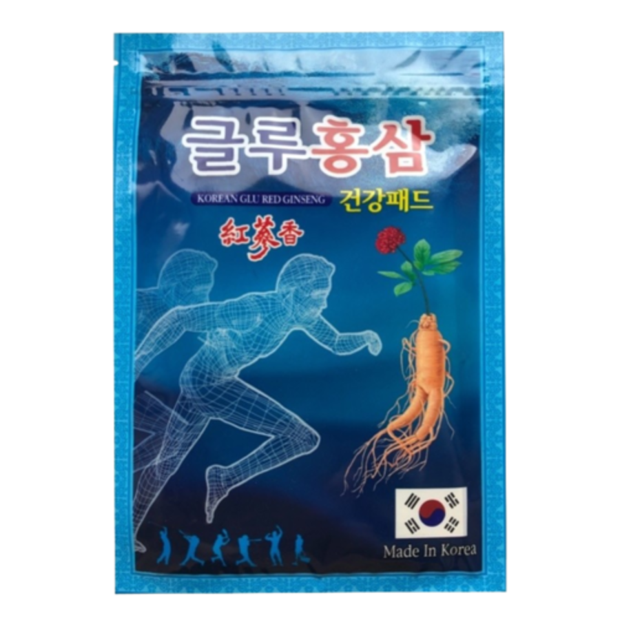 HIMENA Himena Korean Glu Red Ginseng, 20шт. Пластырь противовоспалительный с красным женьшенем и глюкозамином