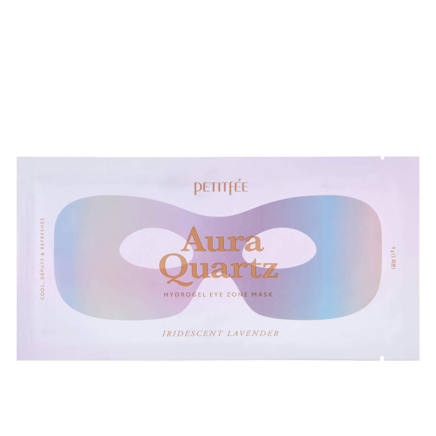 PETITFEE Petitfee Aura Quartz Hydrogel Eye Zone Mask Iridescent Lavende, 8гр. Маска - патч для глаз против отеков и темных кругов с лавандой и кофеином