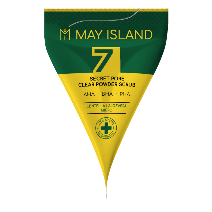 MAY ISLAND May Island Secret Pore Clear Powder Scrub, 5гр. Пилинг - скраб глубокой очистки кожи с центеллой