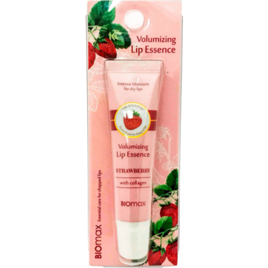 BIOMAX Volumizing Lip Essence Strawberry, 10гр. Эссенция для губ увлажняющая с ароматом клубники