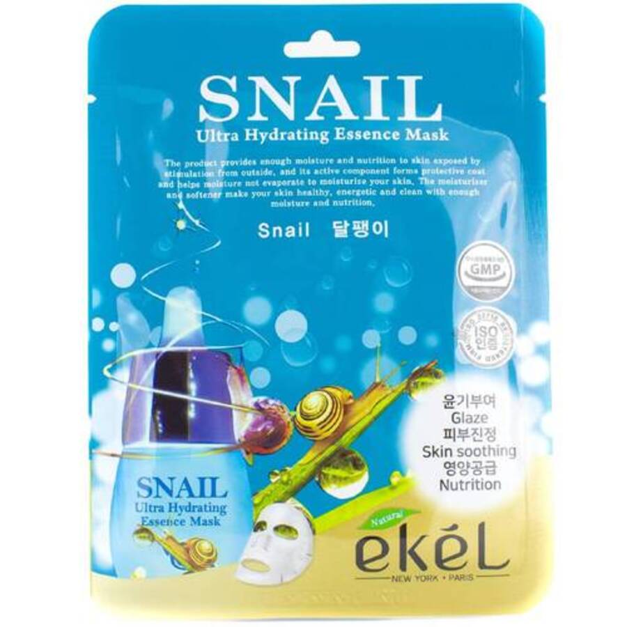 EKEL Ekel Essence Mask Snail, 25гр. Маска для лица тканевая с улиточным муцином и EGF