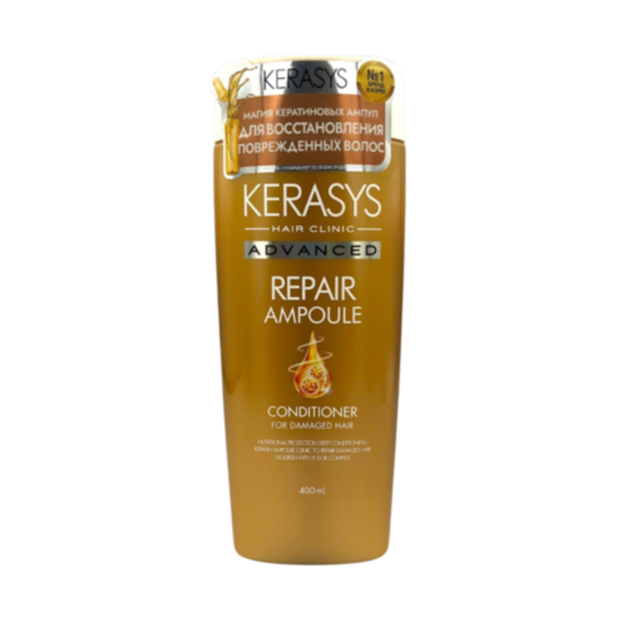 KERASYS Kerasys Advanced Repair Ampoule, 400мл. Кондиционер для поврежденных волос ампульный с кератином "Интенсивное восстановление"