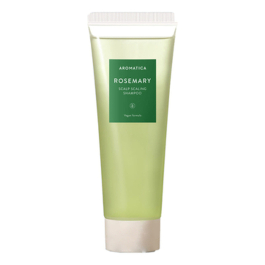 AROMATICA Rosemary Scalp Scaling Shampoo, миниатюра, 30мл. Aromatica Шампунь для волос бессульфатный глубокой очистки с розмарином