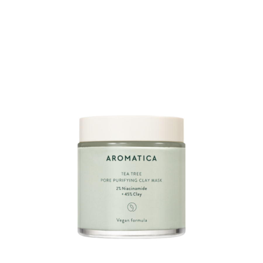 AROMATICA Aromatica Clay Mask 2% Niacinamide + 45% Clay, 120гр. Маска для лица глиняная с экстрактом чайного дерева и ниацинамидом