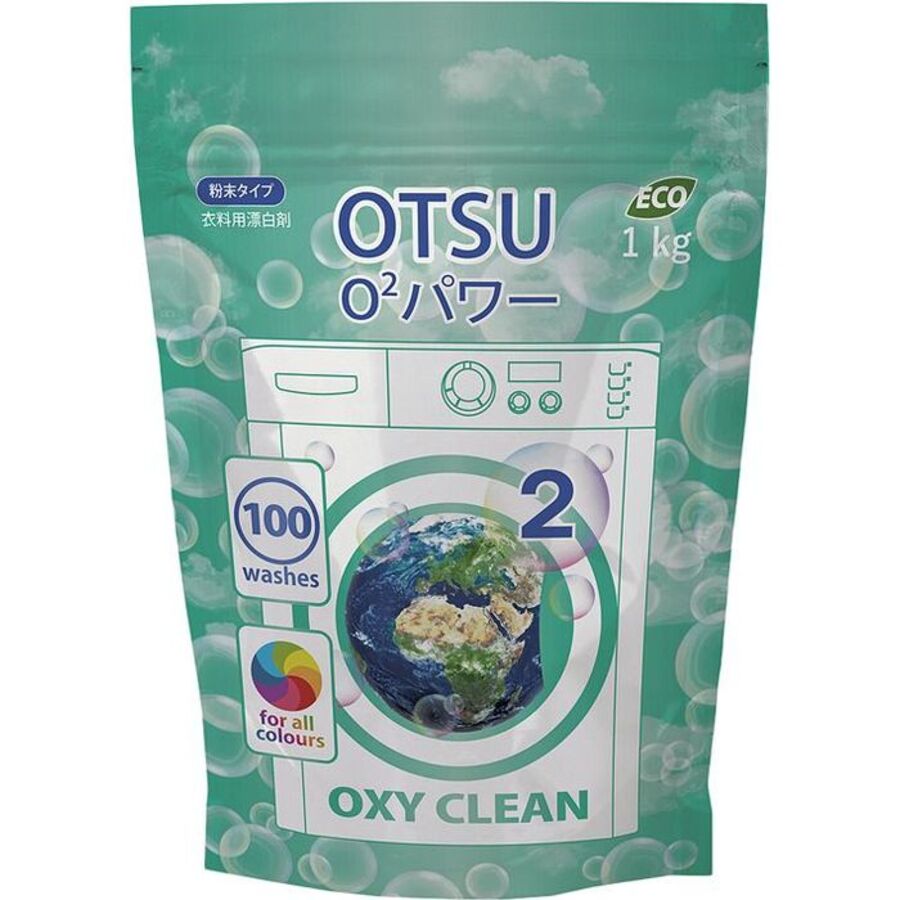 OTSU Otsu O2 Power, мягкая упаковка, 1кг. ЭКО - отбеливатель для белья кислородный порошковый