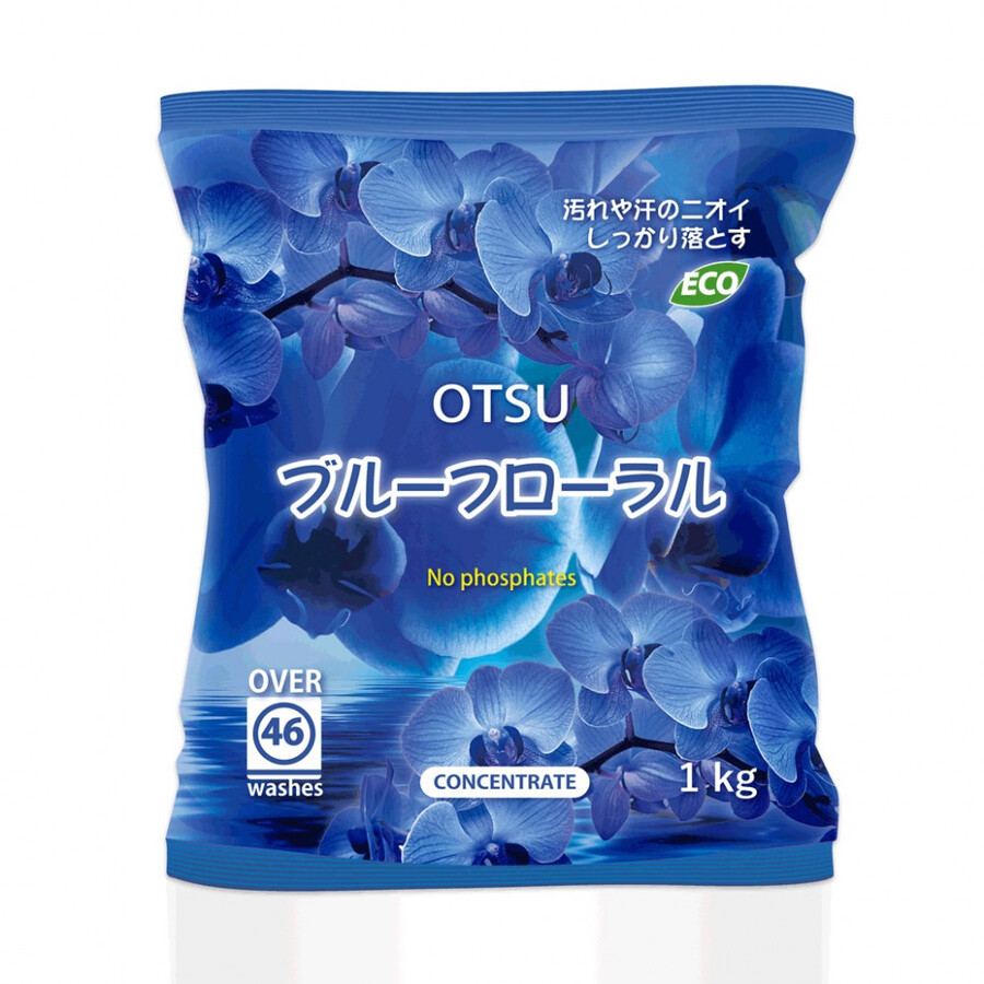 OTSU Otsu, мягкий пакет, 1кг. ЭКО - порошок стиральный концентрированный с ароматом цветочного сада