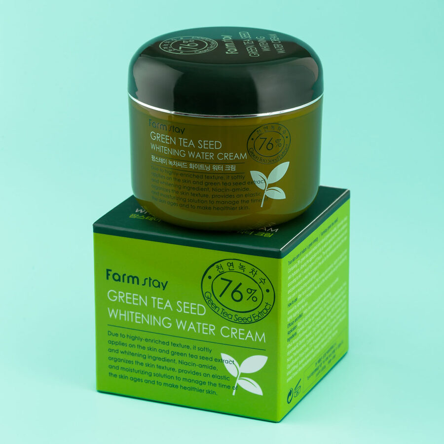 Крема зеленый чай отзывы. Farm stay Green Tea Seed Whitening Water Cream. Крем с семенами зеленого чая Farmstay Green Tea Seed Moisture Cream. Увлажняющий крем с семенами зеленого чая, 100г, Farmstay, 100, Farmstay. Farm stay Green Tea Seed Whitening Water Cream - 100 g.