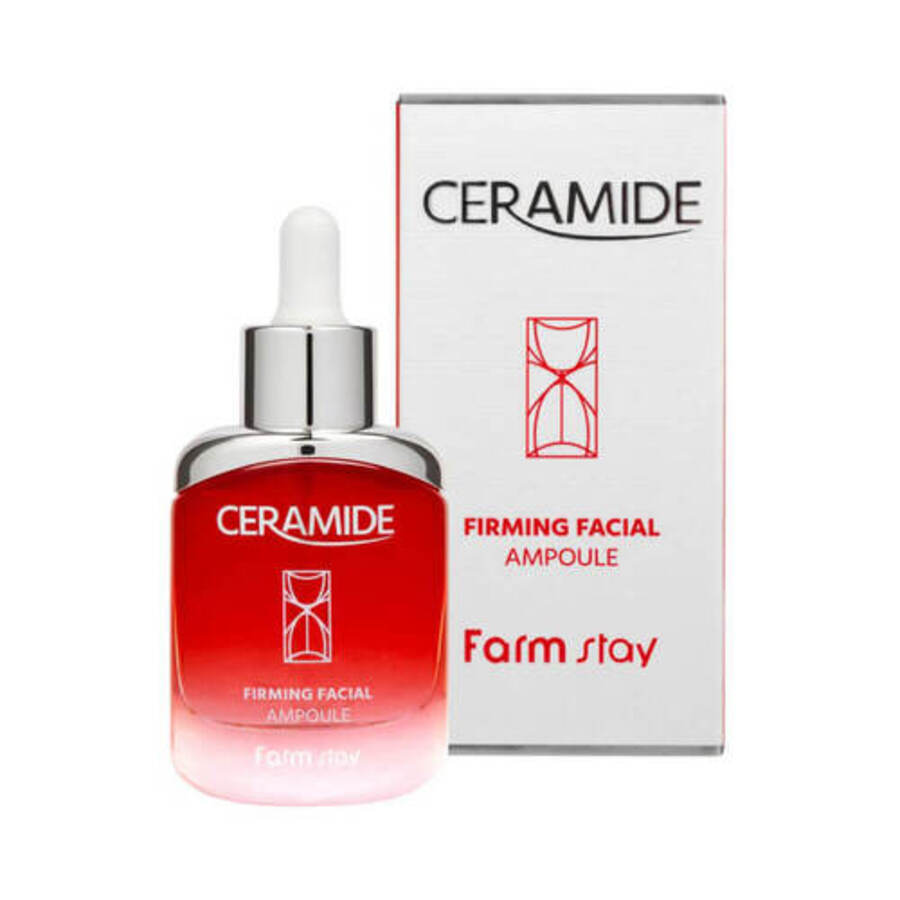 FARMSTAY FarmStay Ceramide Firming Facial Cream Ampoule, 250мл. Сыворотка для лица ампульная увлажняющая с керамидами