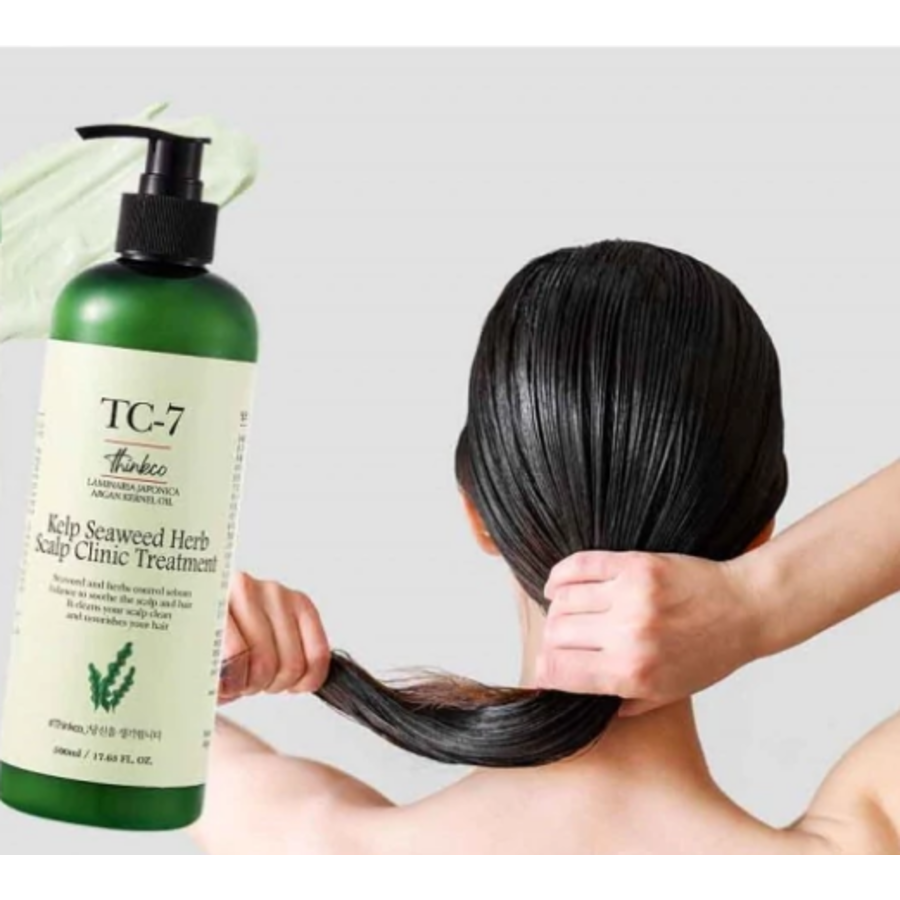 THINKCO Thinkco ТС-7 Kelp Seaweed Herb Scalp Clinic Treatment, 500мл. Кондиционер для жирных волос с экстрактом водорослей