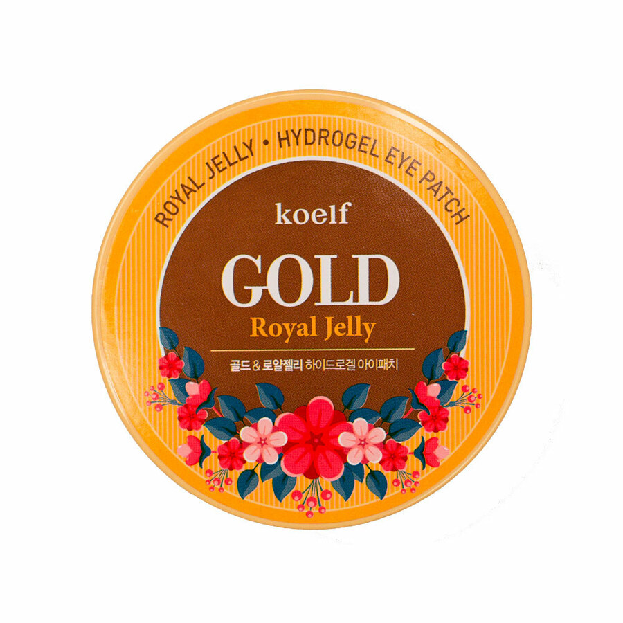 KOELF Koelf Gold & Royal Jelly Eye Patch, 60шт. Патчи для глаз гидрогелевые с золотом и маточным молочком