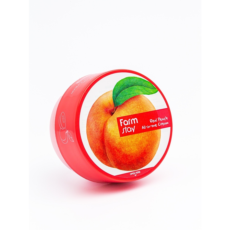 FARMSTAY FarmStay Real Peach All-In-One Cream, 300мл. Крем - баттер для лица и тела многофункциональный с персиком