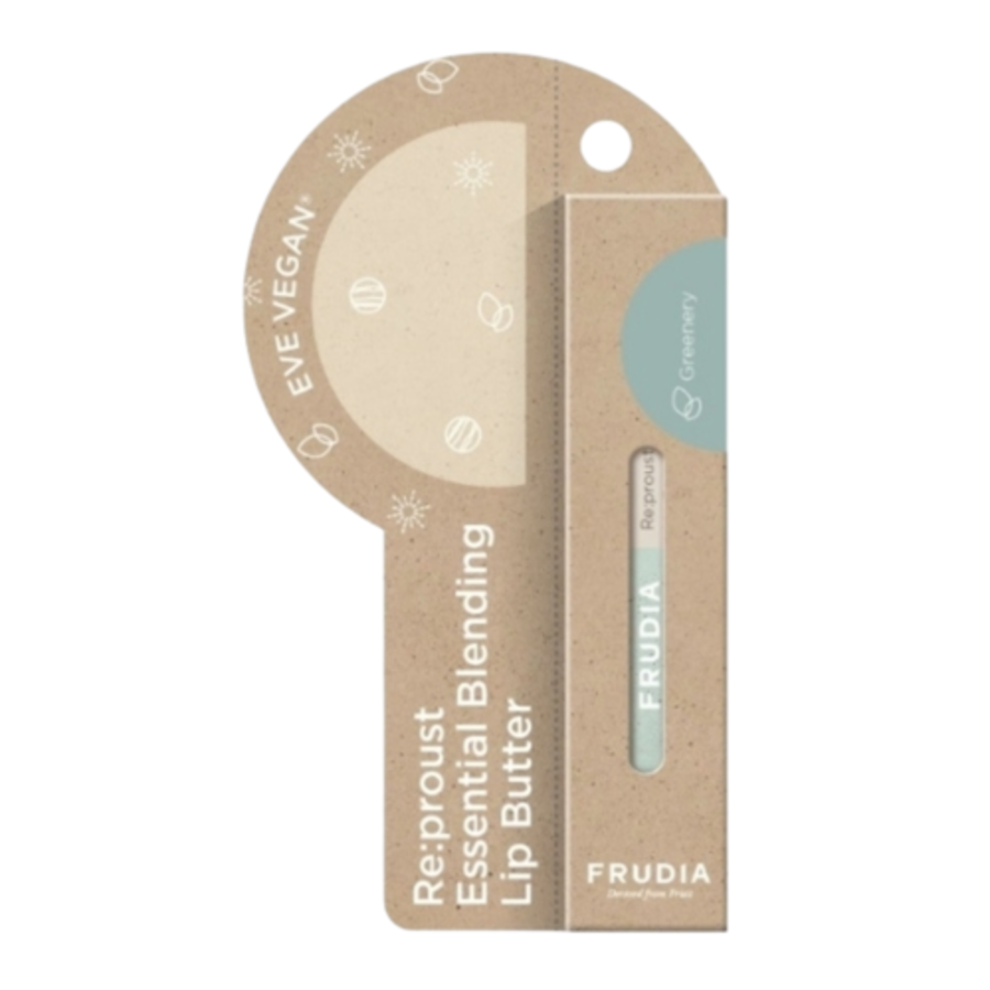 FRUDIA Frudia Re:Proust Essential Blending Lip Butter Greenery, 10гр. Масло для губ смягчающее с геранью и бергамотом