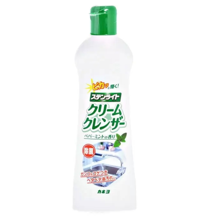KANEYO Soap Stainlight Cream Cleanser, 400гр. Kaneyo Крем чистящий для кухни с экстрактом бамбука и ароматом мяты