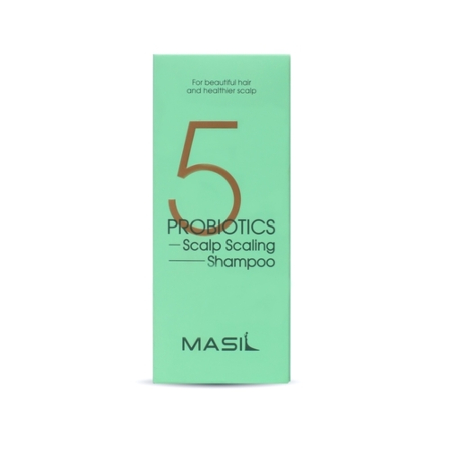 MASIL Masil 5 Probiotics Scalp Scaling Shampoo, миниатюра, 150мл. Шампунь для волос глубокоочищающий с пробиотиками и ментолом
