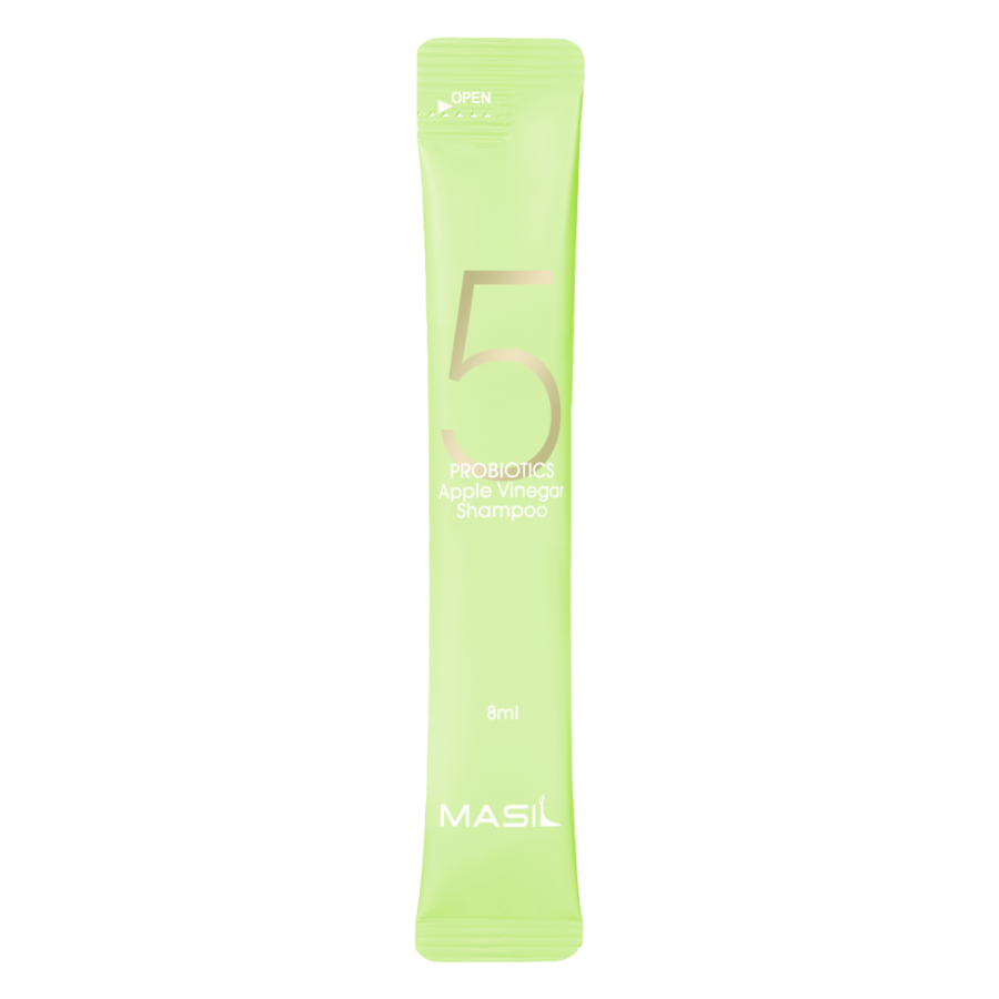 MASIL Masil 5 Probiotics Apple Vinergar Shampoo, 8мл*20шт. Шампунь для волос бессульфатный с яблочным уксусом