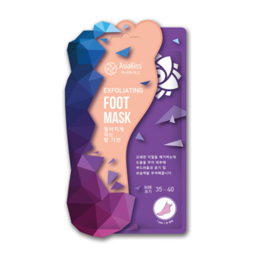 ASIAKISS AsiaKiss Peeling Foot Mask, 35-40 размер Маска - носки для ног отшелушивающая