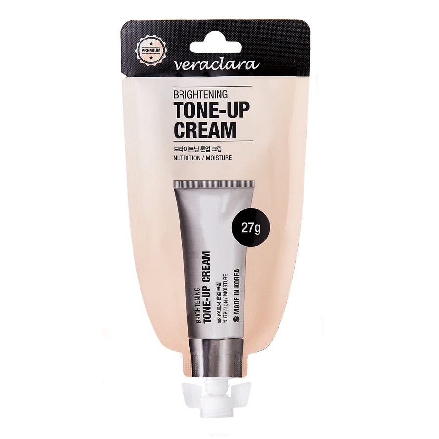 VERACLARA Veraclara Brightening Tone-Up Cream, 27гр. Крем для лица с тонирующим эффектом для питания кожи лица