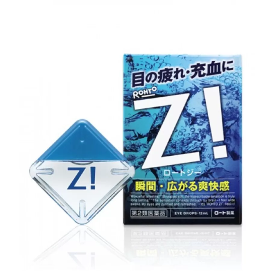 ROHTO Rohto Z!, 12мл Rohto Капли для глаз японские суперосвежающие, индекс свежести 7