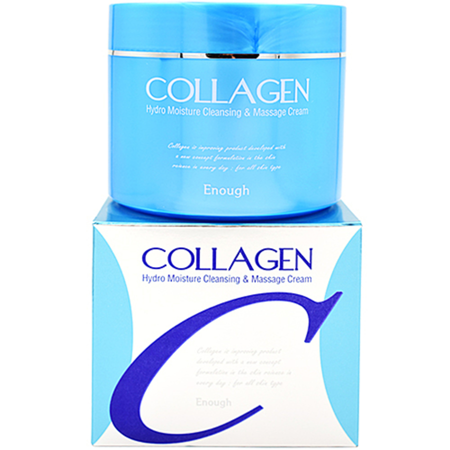 ENOUGH Collagen Hydro Moisture Cleansing & Massage Cream, 300мл. Enough Крем для лица и тела массажный с коллагеном