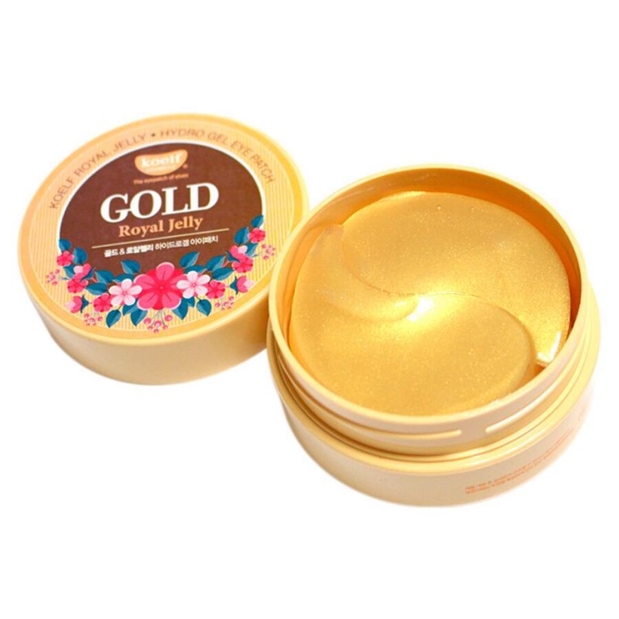 KOELF Koelf Gold & Royal Jelly Eye Patch, 60шт. Патчи для глаз гидрогелевые питательные с золотом и маточным молочком