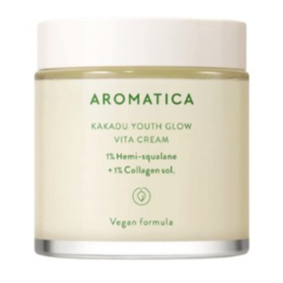 AROMATICA Aromatica Vita Cream 1% Hemisqualane + 1% Collagen Sol, 100мл. Крем для лица витаминный осветляющий со скваланом, коллагеном и сливой