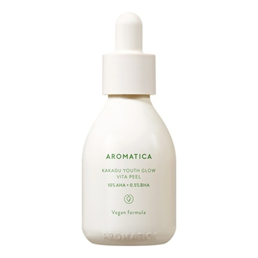 AROMATICA Aromatica Kakadu Glow Vita Peel 10% AHA+0.5% BHA, 30мл. Пилинг - сыворотка для лица отшелушивающая и осветляющая с кислотами и витаминами