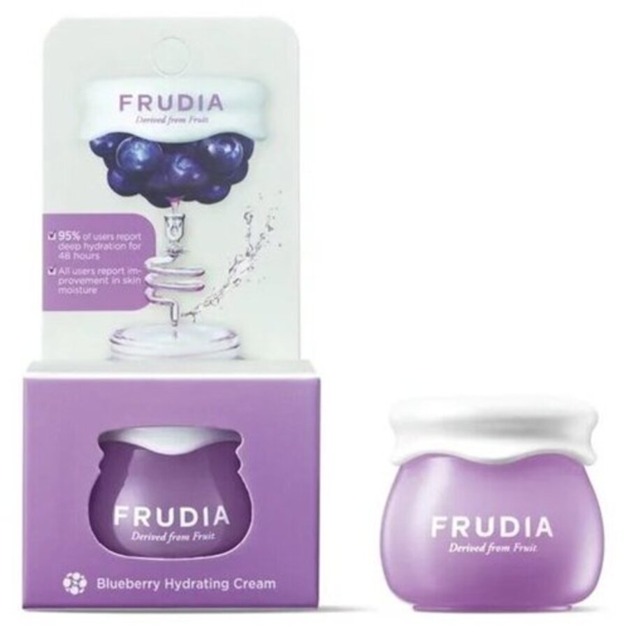 FRUDIA Frudia Blueberry Hydrating Cream Mini, миниатюра, 10гр. Крем – гель для лица увлажняющий с черникой