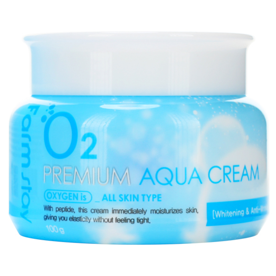 GIFT FarmStay Premium Aqua Cream, 100гр. Крем - гель для лица увлажняющий с кислородом и EGF