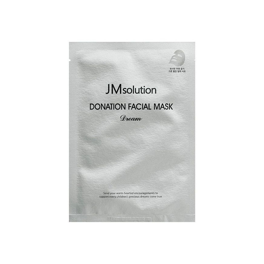 JM SOLUTION Donation Facial Mask Dream, 37мл. JMsolution Маска для лица тканевая с комплексом гиалуроновых кислот и пептидов