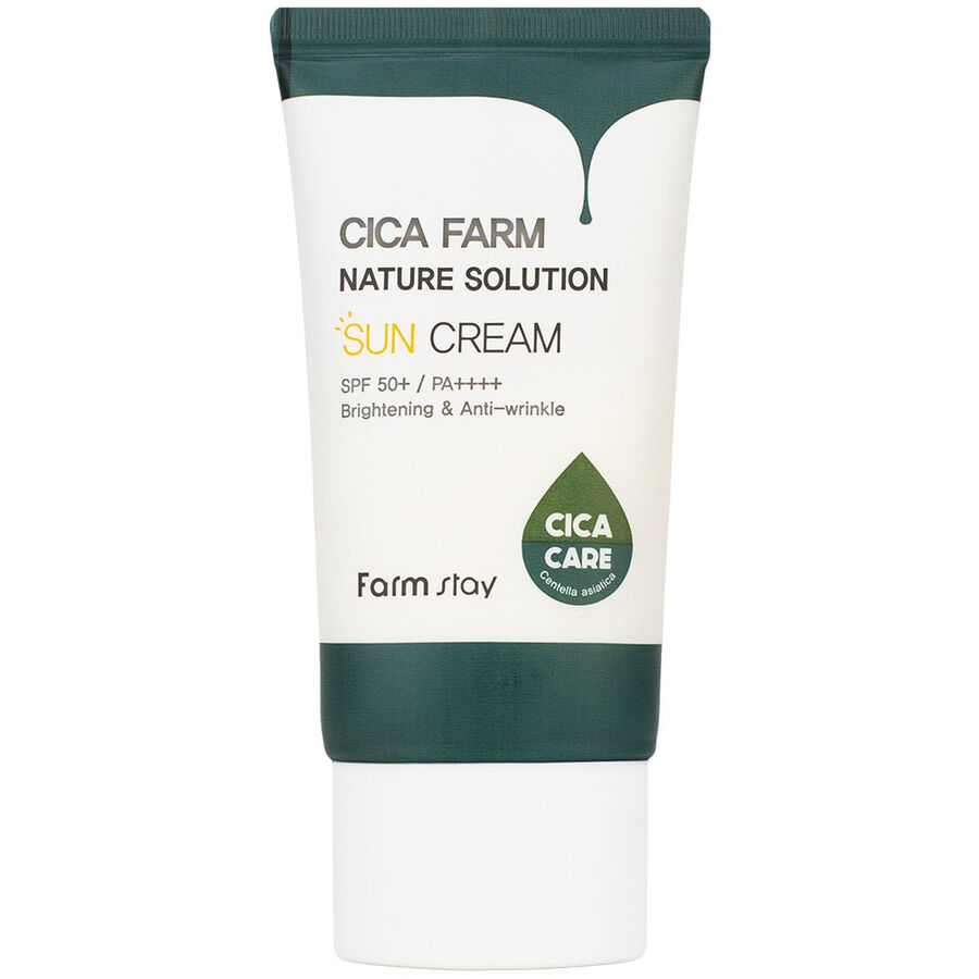 FARMSTAY FarmStay Cica Farm Nature Solution Sun Cream SPF50+ / PA++++, 50гр. Крем солнцезащитный с центеллой азиатской