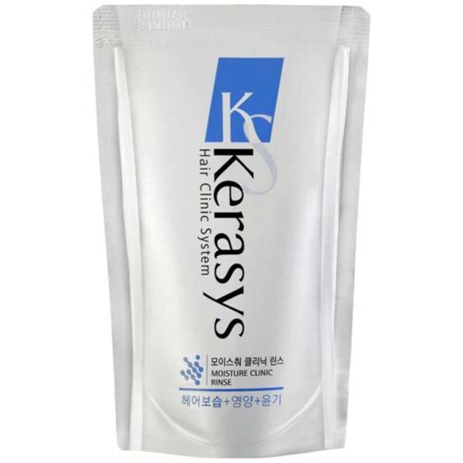 KERASYS KeraSys Hair Clinic Moisturizing Conditioner, сменная упаковка, 500мл. Кондиционер для волос увлажняющий с кератиновым комплексом