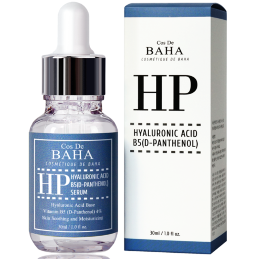 COS DE BAHA Cos De BAHA Hyaluronic + B5 Serum, 30мл. Сыворотка для лица с пантенолом 4% и гиалуроновой кислотой